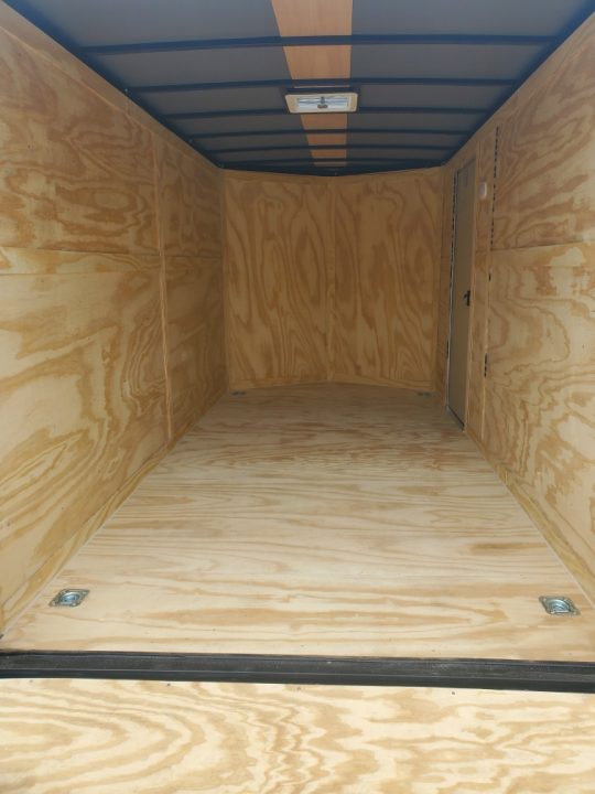 New 2027 Rock Solid Cargo 7X14 TANDEM AXLE 7000 LB GVWR .080 POLYCORE SEMII SCREWLESS ENCLOSED Cargo Trailer WITH 7FT HEIGHT, REAR RAMP DOOR W/STARTER FLAP, 4 D RINGS
