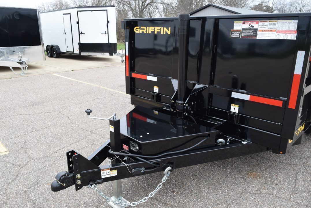 New 2027 Griffin Trailers 7x14 14K Telescoping Cylinder Dump Trailer