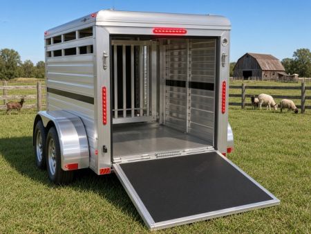 New 2027 Frontier Trailers 4 x 8 Farmhand Aluminum Livestock Trailer | 2,990 GVWR | Hay Rack Stock / Stock Combo Trailer