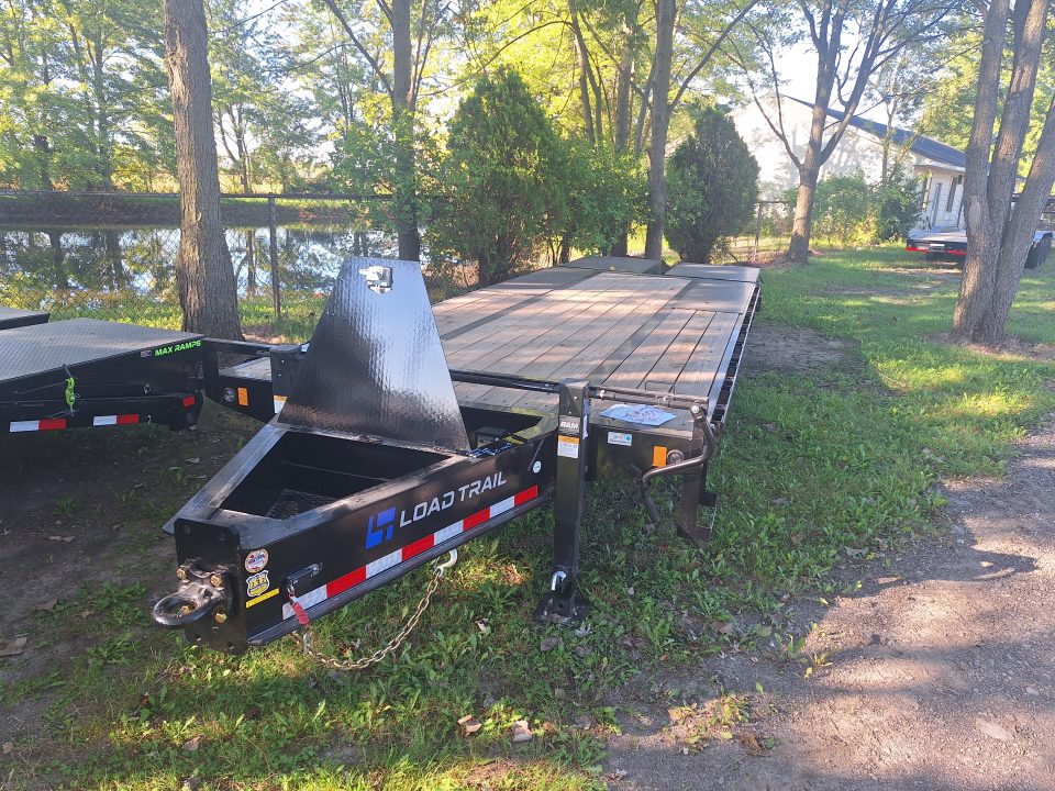 New 2027 Load Trail 102x25' 22K Deckover Trailer W/14 Ply Tires and Max Ramps