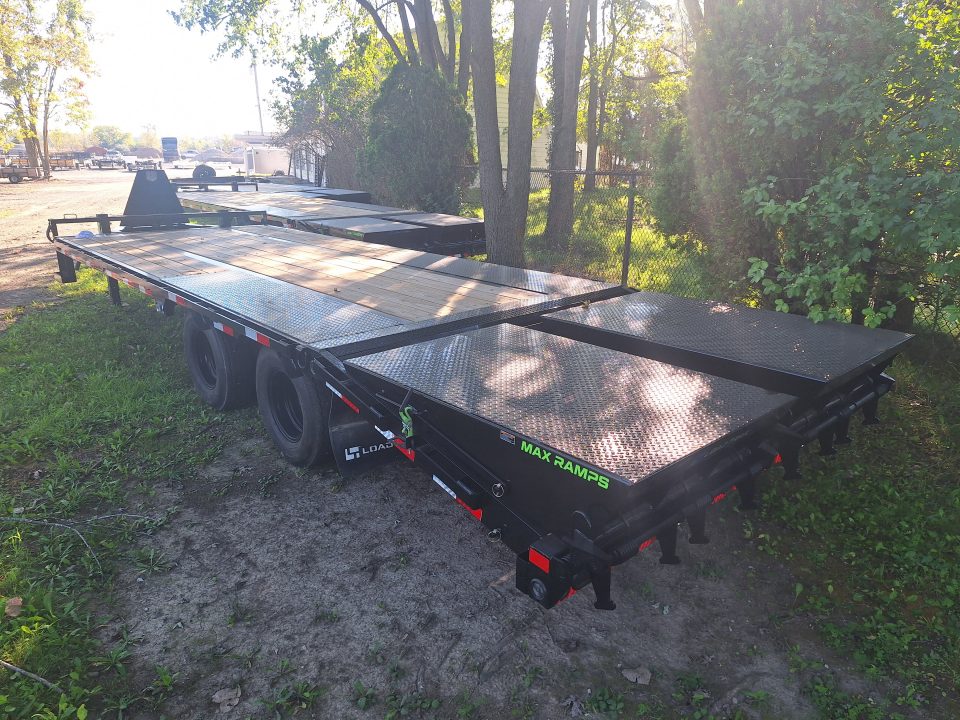 New 2027 Load Trail 102x25' 22K Deckover Trailer W/14 Ply Tires and Max Ramps