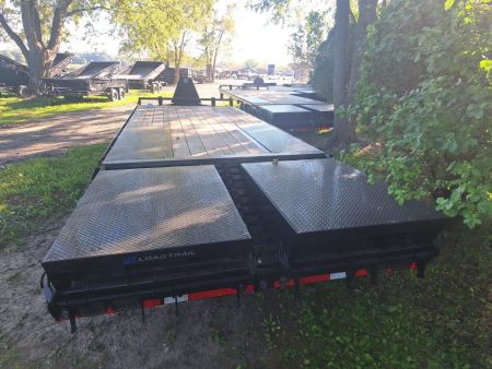 New 2027 Load Trail 102x25' 22K Deckover Trailer W/14 Ply Tires and Max Ramps