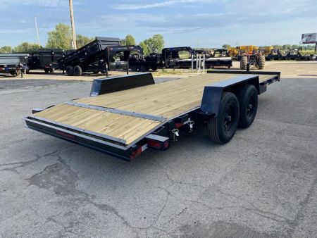New 2026 AMO 82x18 Flat Deck w/2ft Dove Tail 10k Car Hauler