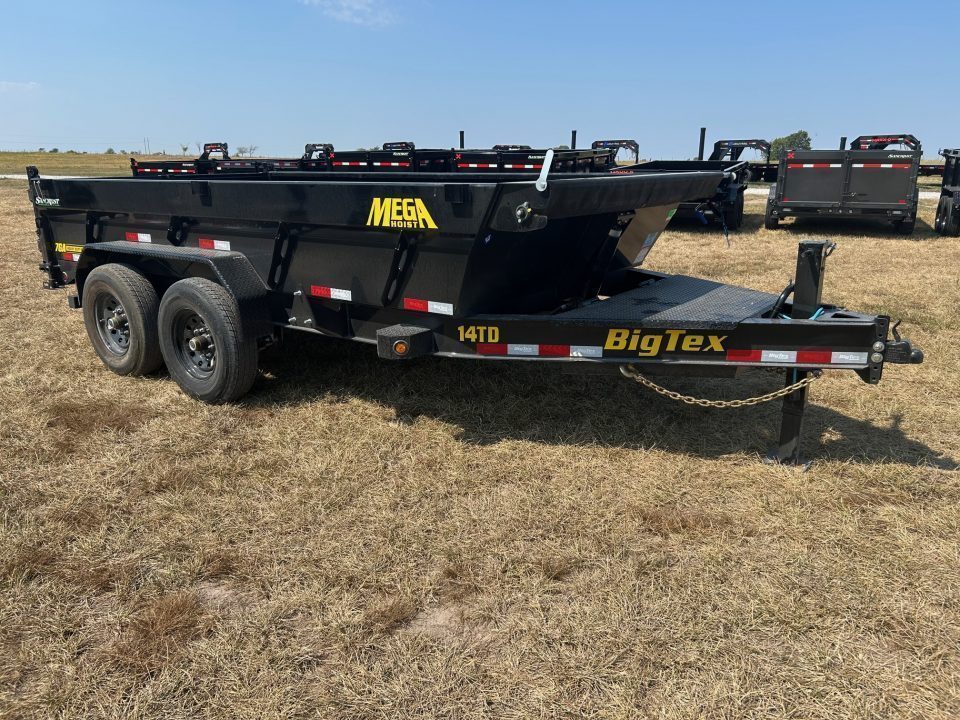 New 2027 Big Tex 83x16 Tandem 15.4K Telescopic Dump w/ 7 Gauge Floor & Slide In Ramps