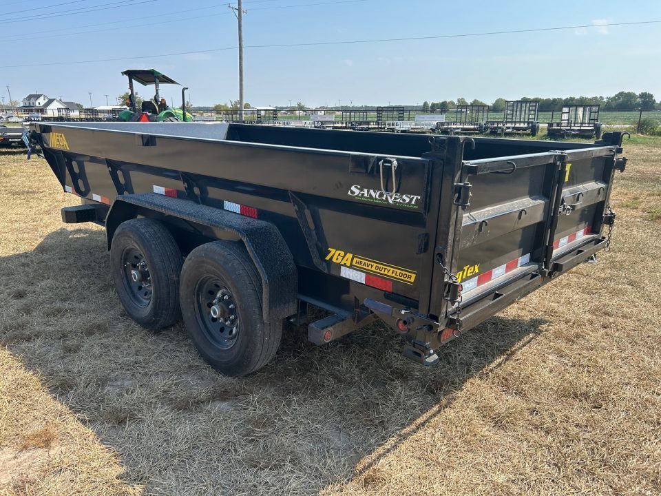 New 2027 Big Tex 83x16 Tandem 15.4K Telescopic Dump w/ 7 Gauge Floor & Slide In Ramps