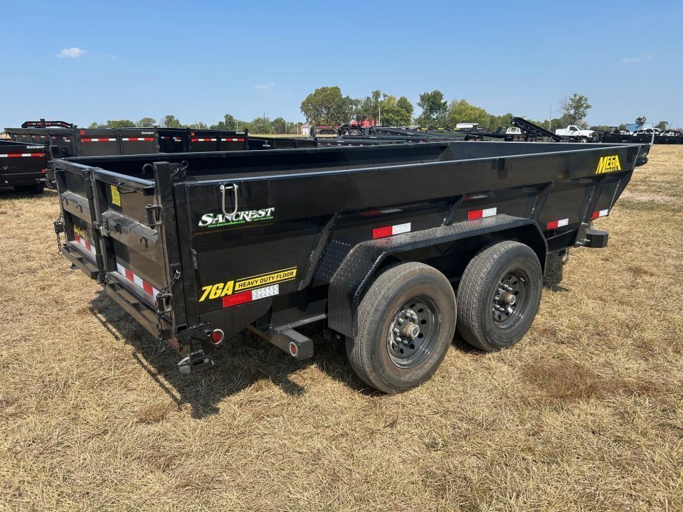 New 2027 Big Tex 83x16 Tandem 15.4K Telescopic Dump w/ 7 Gauge Floor & Slide In Ramps