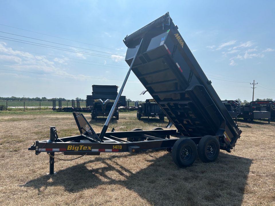 New 2027 Big Tex 83x16 Tandem 15.4K Telescopic Dump w/ 7 Gauge Floor & Slide In Ramps