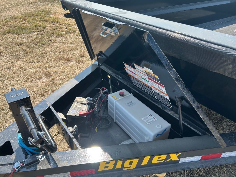 New 2027 Big Tex 83x16 Tandem 15.4K Telescopic Dump w/ 7 Gauge Floor & Slide In Ramps