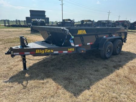 New 2027 Big Tex 83x16 Tandem 15.4K Telescopic Dump w/ 7 Gauge Floor & Slide In Ramps