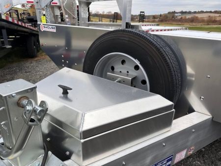 New 2027 EBY 24'6" TRADESMAN Aluminum HD DECKOVER Trailer w/ 50/50 Fold Flat or Stand Up Wedge Ramp w/ 8K AXLES