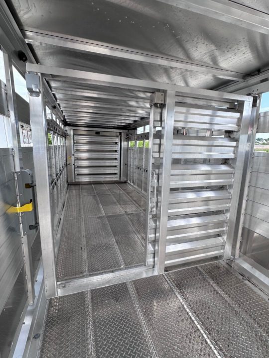 New 2027 EBY MAVERICK 24' Gooseneck Aluminum Stock Trailer w/ Rolling Gate