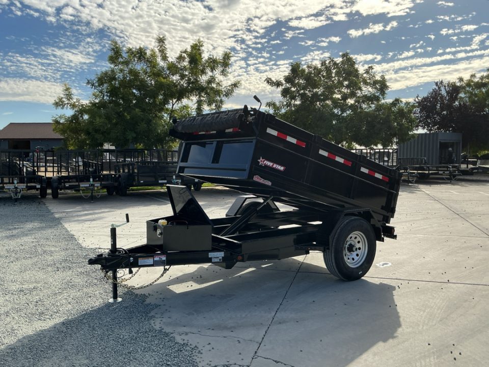 New 2027 Five Star Trailers DT58066 D6 5FT X 8FT 6K GVW Dump Trailer