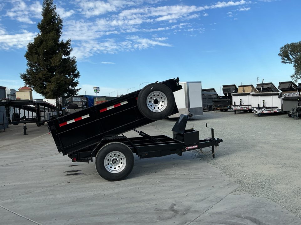 New 2027 Five Star Trailers DT58066 D6 5FT X 8FT 6K GVW Dump Trailer