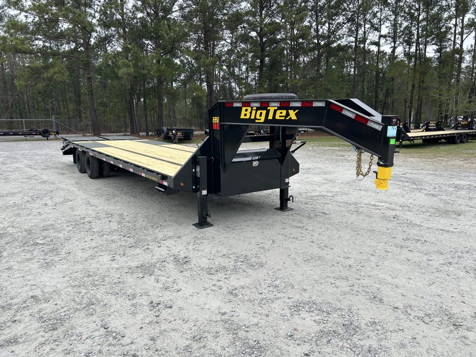 New 2027 Big Tex Trailers 22GN, 10-Ton Gooseneck, (25ft Deck + 5ft Dovetail ) 30ft Total with Mega Ramps