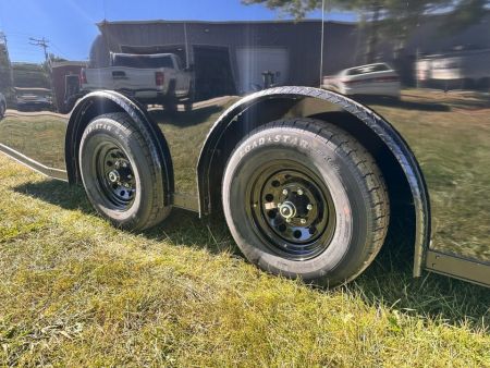 New 2026 8.5x24 Car Hauler-5200LB Torsion Axle--Black Blackout-Enclosed Car Hauler