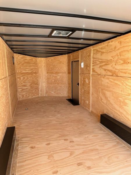 New 2026 8.5x24 Car Hauler-5200LB Torsion Axle--Black Blackout-Enclosed Car Hauler