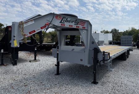 New 2027 Liberty LF25K 102 X 27+5MR 12K Flatbed Trailer