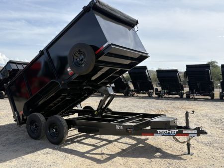 New 2027 Top Hat Trailers DX14 7'x14'X4' 14k GVWR Dump Trailer
