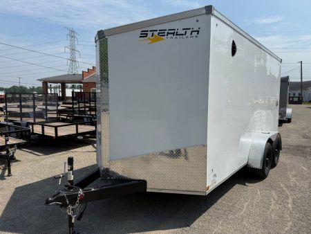 New 2027 Stealth 7 X 14 Cargo / Enclosed Trailer with Ramp Door and 6ft 6in interior Height