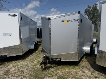 New 2027 Stealth 7 X 14 Cargo / Enclosed Trailer with Ramp Door and 6ft 6in interior Height Screwless - Light Lid Roof