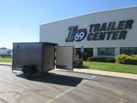 New 2027 Cargo Express 5 x 8 KE-DX6008-030 Cargo / Enclosed Trailer 3K / Black Trim / Rear Flare / Rear Swing Door