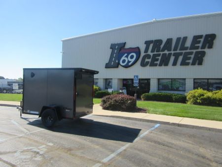 New 2027 Cargo Express 5 x 8 KE-DX6008-030 Cargo / Enclosed Trailer 3K / Black Trim / Rear Flare / Rear Swing Door