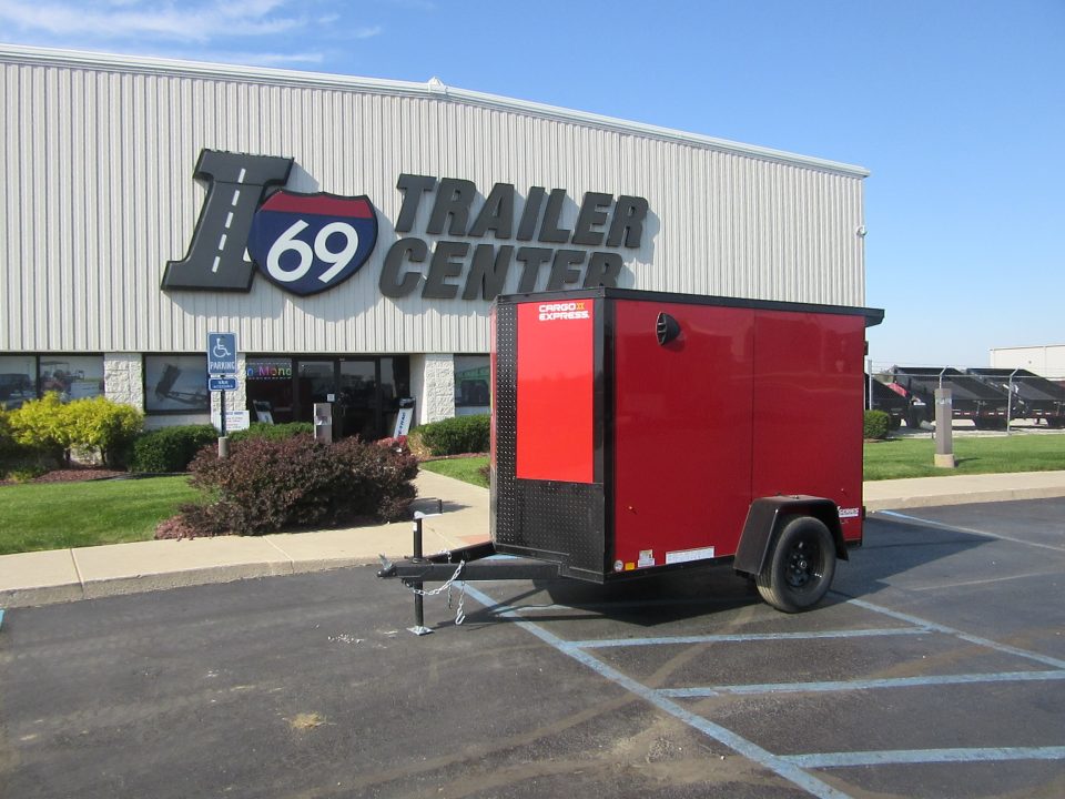 New 2027 Cargo Express 5 x 8 KE-DX6008-030 Cargo / Enclosed Trailer 3K / Black Trim / Rear Flare
