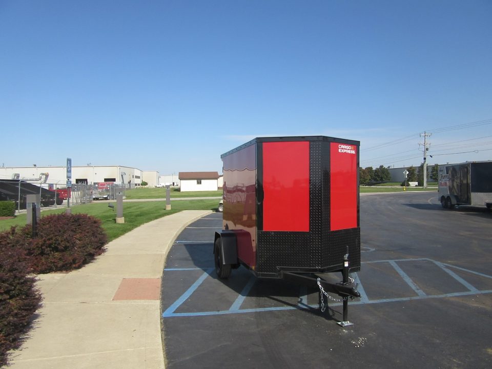 New 2027 Cargo Express 5 x 8 KE-DX6008-030 Cargo / Enclosed Trailer 3K / Black Trim / Rear Flare
