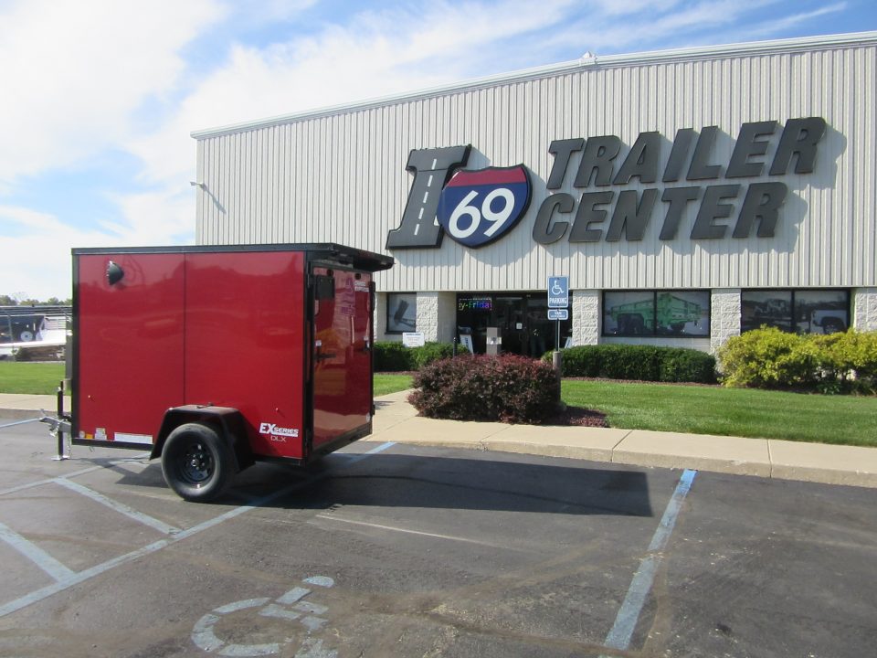 New 2027 Cargo Express 5 x 8 KE-DX6008-030 Cargo / Enclosed Trailer 3K / Black Trim / Rear Flare