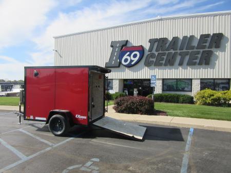 New 2027 Cargo Express 5 x 8 KE-DX6008-030 Cargo / Enclosed Trailer 3K / Black Trim / Rear Flare