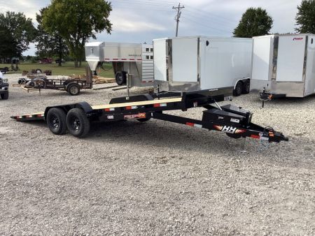 New 2027 H&H Trailers 82x22 Power Tilt Speedloader Car Hauler, 10K