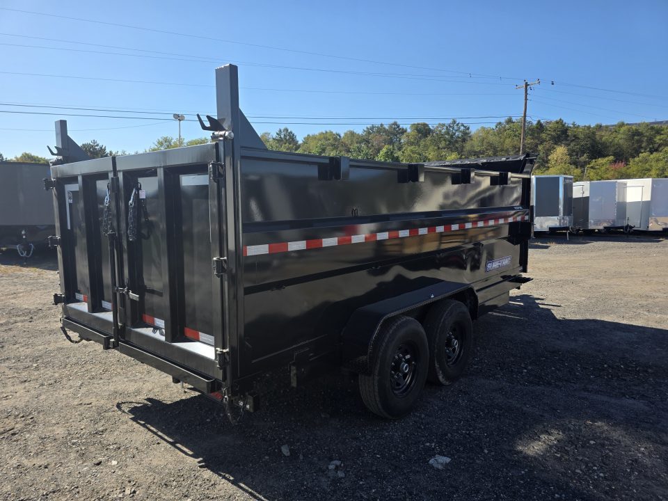 New 2026 Sure-Trac 7X16 14K 4' HIGH SIDES Dump Trailer