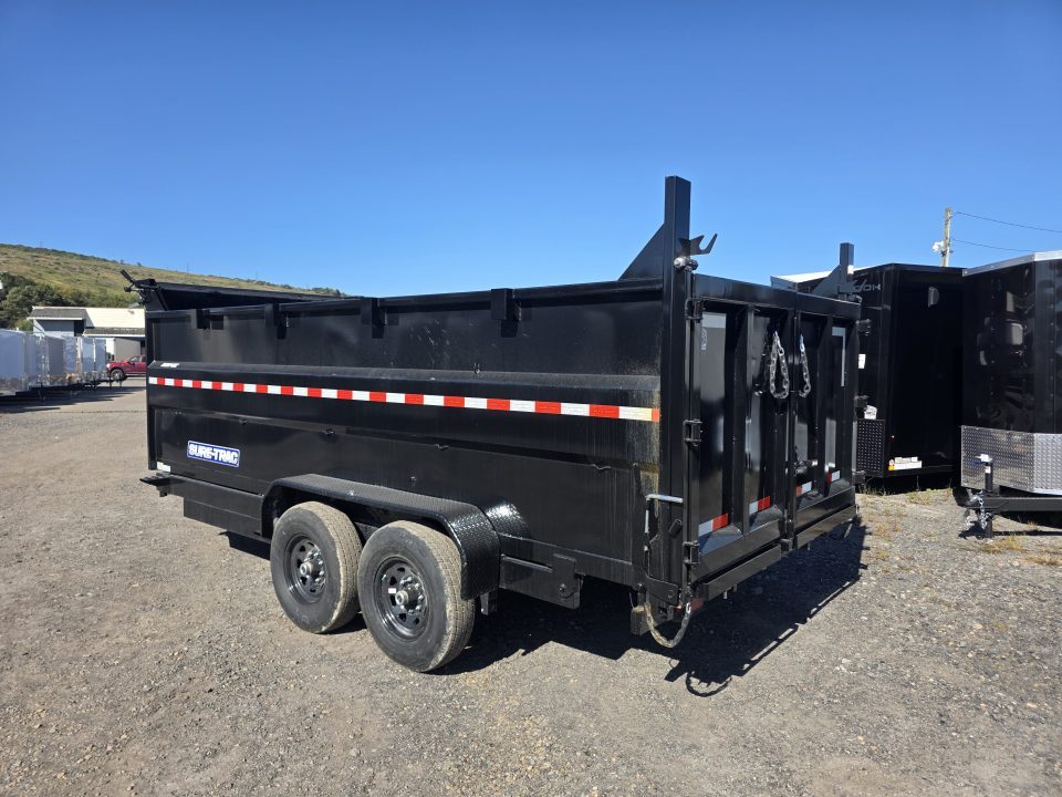 New 2026 Sure-Trac 7X16 14K 4' HIGH SIDES Dump Trailer
