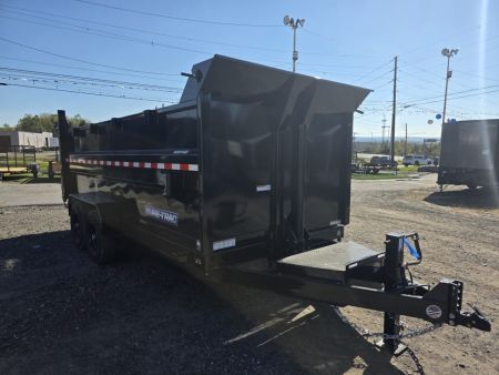 New 2026 Sure-Trac 7X16 14K 4' HIGH SIDES Dump Trailer