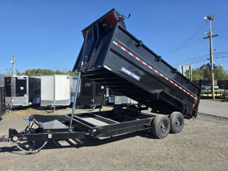New 2026 Sure-Trac 7X16 14K 4' HIGH SIDES Dump Trailer