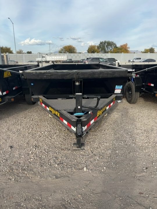 New 2027 Big Tex Trailers 7X14 HEAVY DUTY TELESCOPIC DUMP TRAILER W/SLIDE IN RAMP & 2' SIDES