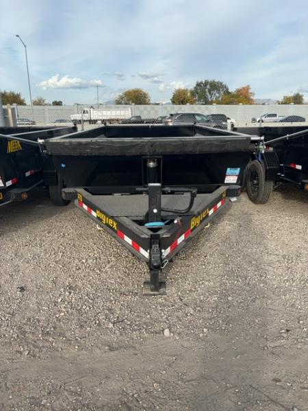 New 2027 Big Tex Trailers 7X14 HEAVY DUTY TELESCOPIC DUMP TRAILER W/SLIDE IN RAMP & 2' SIDES