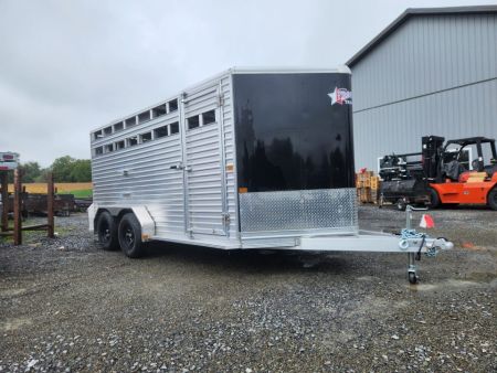 New 2027 Frontier Trailers LIVESTOCK 16-7 Aluminum Stock / Stock Combo Trailer