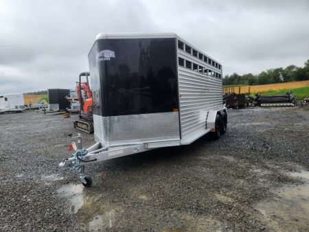 New 2027 Frontier Trailers LIVESTOCK 16-7 Aluminum Stock / Stock Combo Trailer