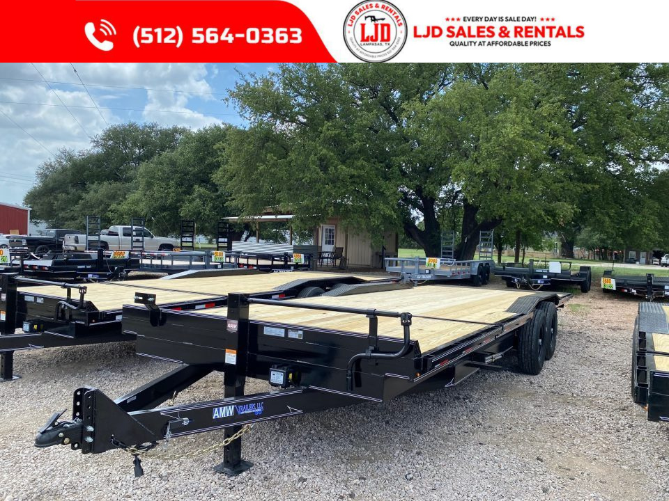 New 2026 AMW - 102  X 24' Drive Over Fender Tilt Trailer - 16K GVWR