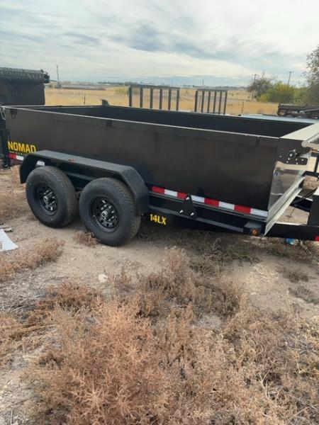 New 2027 Big Tex Trailers 7X12 CHANNEL TANDEM AXLE DUMP TRAILER W/SLIDE IN RAMP & 2' SIDES