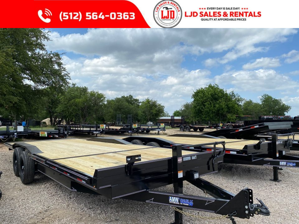 New 2026 AMW - 102  X 24' Drive Over Fender Tilt Trailer - 16K GVWR