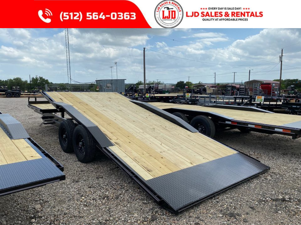 New 2026 AMW - 102" X 24' Drive Over Fender Tilt Trailer - 16K GVWR