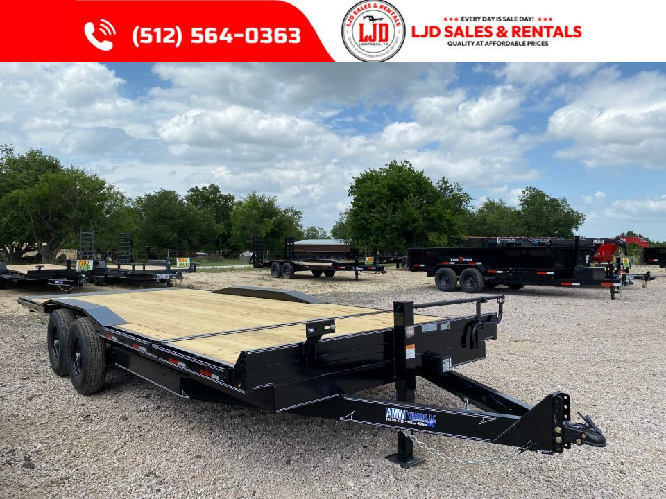 New 2026 AMW - 102  X 22' Drive Over Fender Tilt Trailer - 16K GVWR
