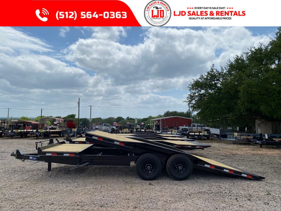 New 2026 AMW - 102" X 22' Drive Over Fender Tilt Trailer - 16K GVWR