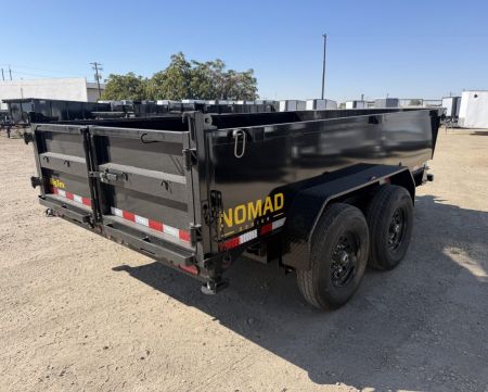 New 2027 Big Tex Trailers 7X12 CHANNEL TANDEM AXLE DUMP TRAILER W/SLIDE IN RAMP & 2' SIDES