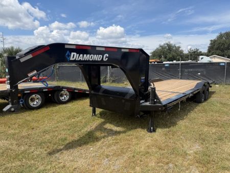 New 2027 DIAMOND C HXD210-GN TILT TRAILER; ABS BRAKES; DRIVE OVER FENDER DUAL 20K HYDRO JACKS