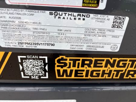 New 2027 SOUTHLAND TRAILER CORP. SL610-10K Dump Trailer