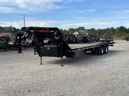 New 2027 MAXXD Hydraulic Dovetail Gooseneck Trailer | 34' x 102' 30K GVWR