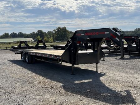 New 2027 MAXXD 102 X34' 30K Hydraulic Dovetail Gooseneck Trailer | OAK FLOOR